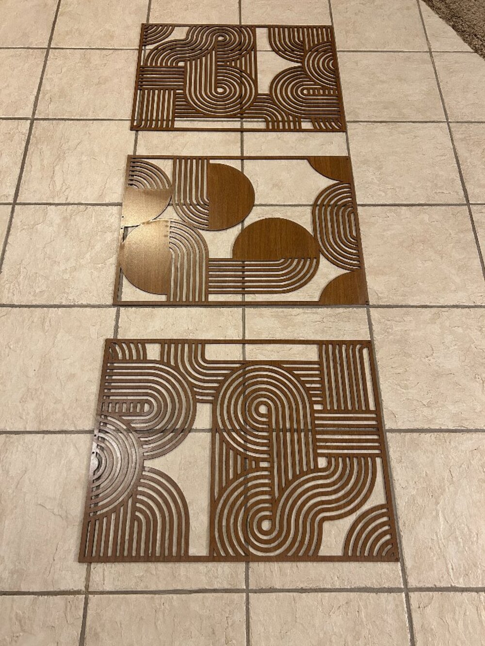 Mid Century Modern 3-Piece Wall Art